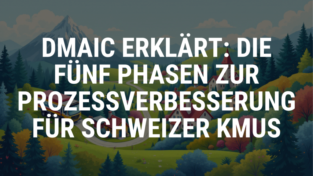 DMAIC erklärt: Die fünf Phasen zur Prozessverbesserung für Schweizer KMUs