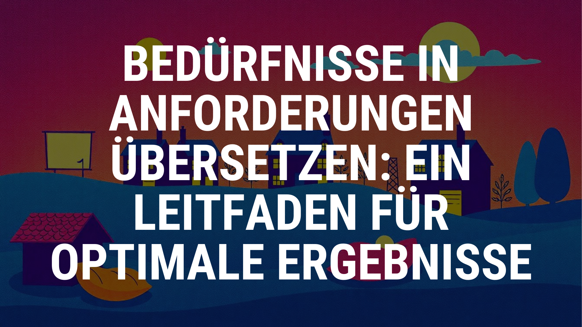 Bedürfnisse in Anforderungen übersetzen: Ein Leitfaden für optimale Ergebnisse