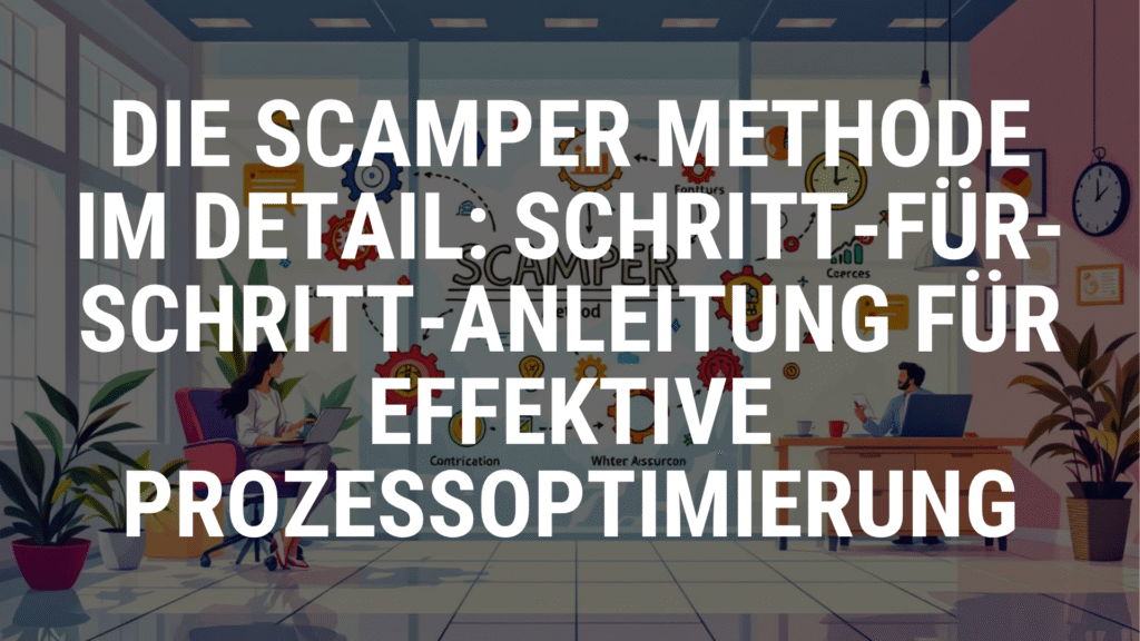 Die SCAMPER Methode im Detail Schritt-für-Schritt-Anleitung für effektive Prozessoptimierung in Schweizer Unternehmen