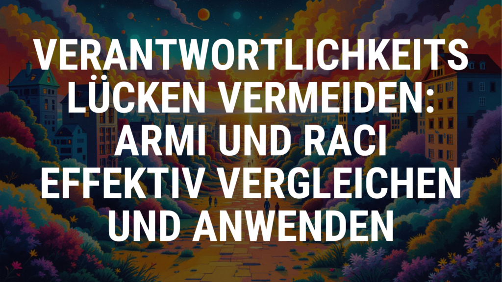 Verantwortlichkeitslücken vermeiden: ARMI und RACI effektiv vergleichen und anwenden